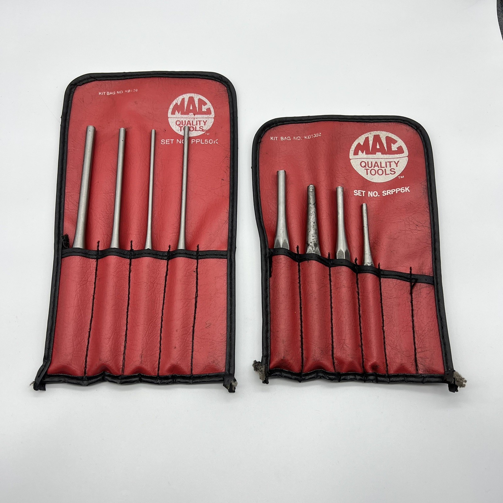Mac Tools Long & Short Pin Punch Set 2 Sets PPL50K , SRPP6K USA