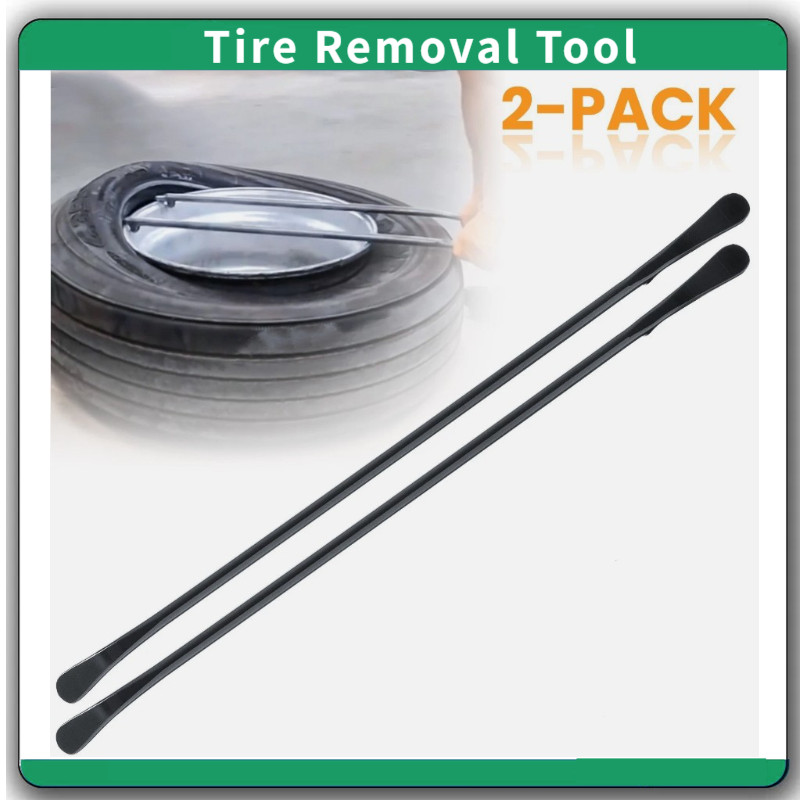 34645 Tire Mount and Demount Iron Tubeless Tire Removal Tool 37 in Black 2-Pack