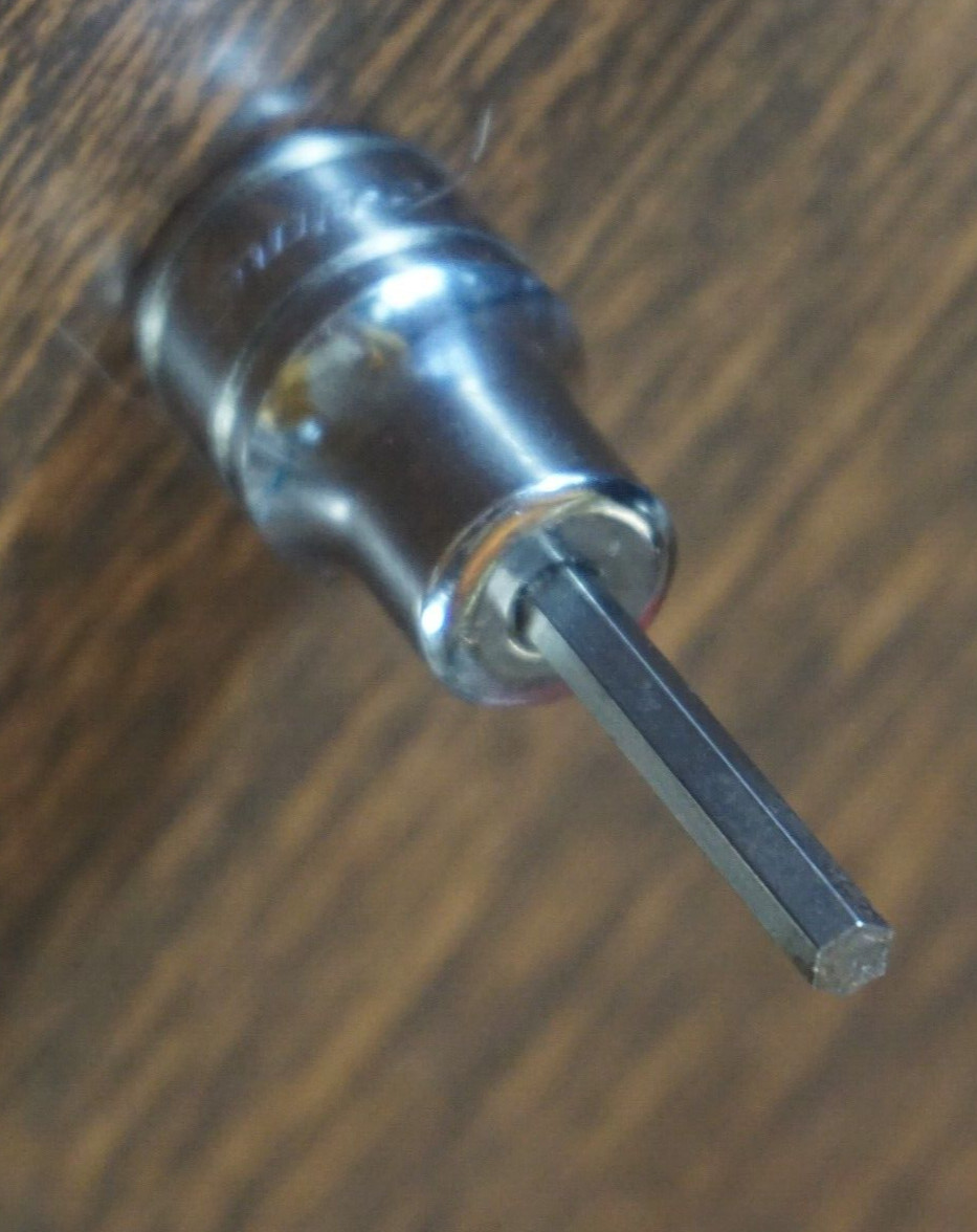 Super SNAP ON #FA4.5E 9/64″ ALLEN Bit & SOCKET DRIVER Standard Length – CLEAN