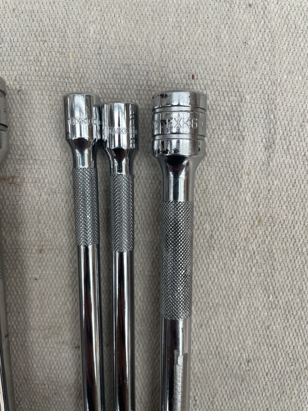 Snap-On Extension Bar Lot Of 5 SXK11 FXK6 TMXK100 1/2” 3/8” 1/4” Drive USA