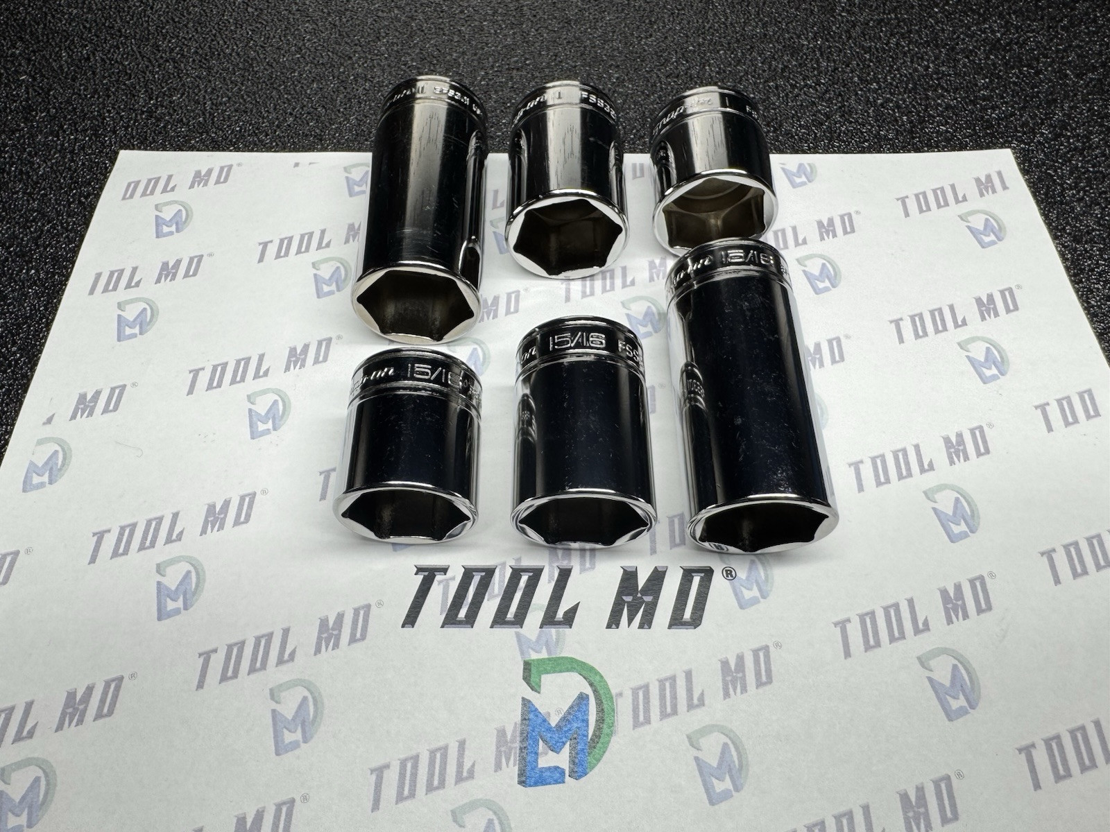 Snap-on Tools NEW 6pc 3/8″ Drive 15/16″ & 1″ SAE Add On Socket Set FS321 FSS301
