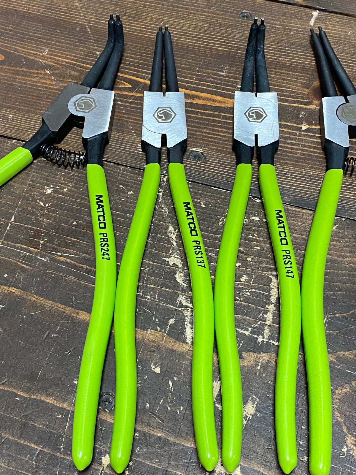 Matco Tools 4pc Snap Ring Plier Set .090″ | Used/Great | SPRS49 | 13″ Long | 90°