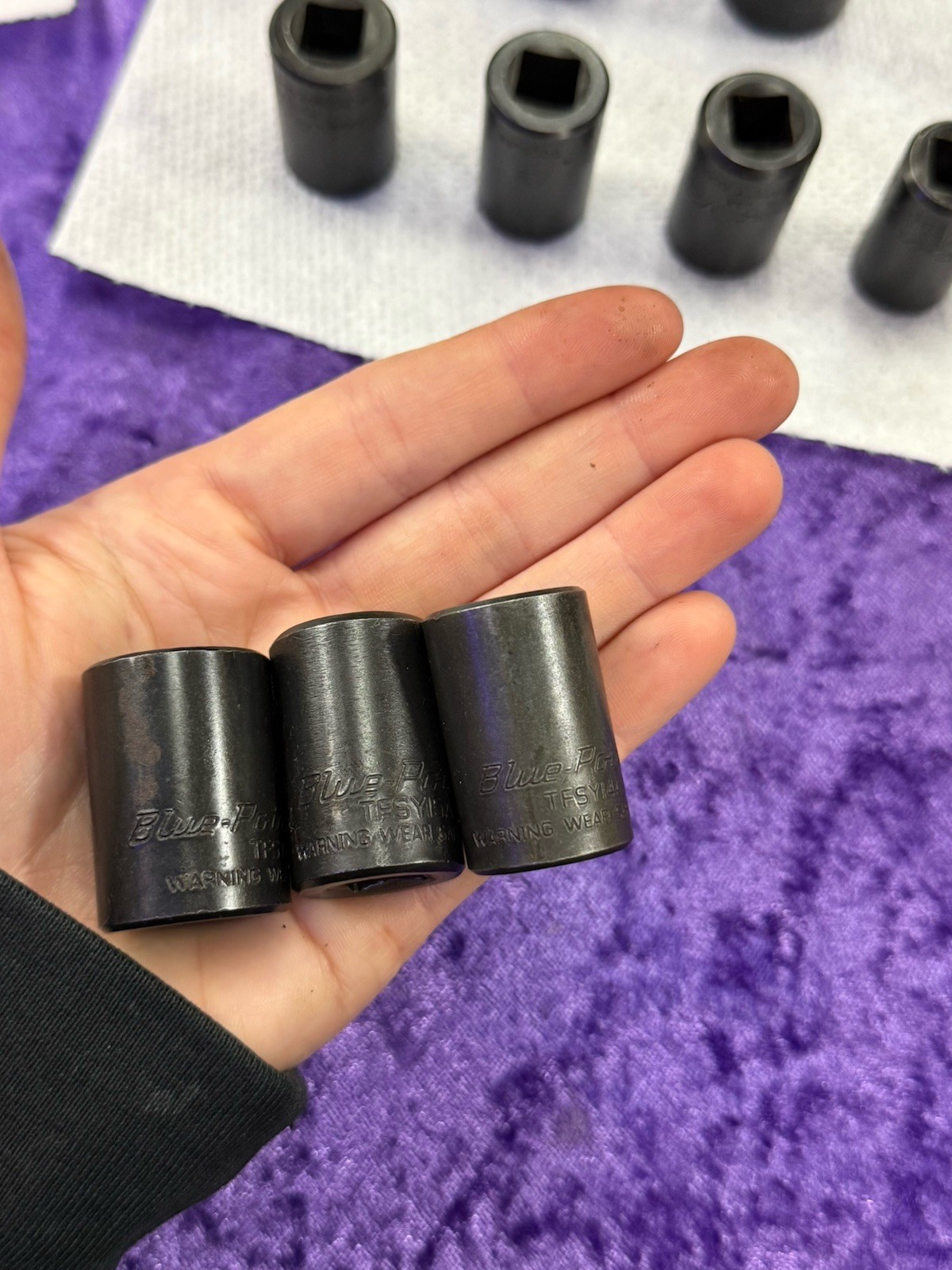 BLUE POINT TFSY SERIES 13 PC 3/8 Dr. Metric/SAE Shallow Twist Impact Socket Set