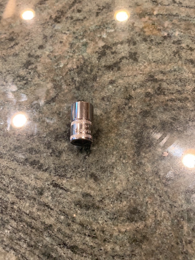 Snap-On tmm9 9mm metric 1/4″ drive shallow 6 point chrome socket