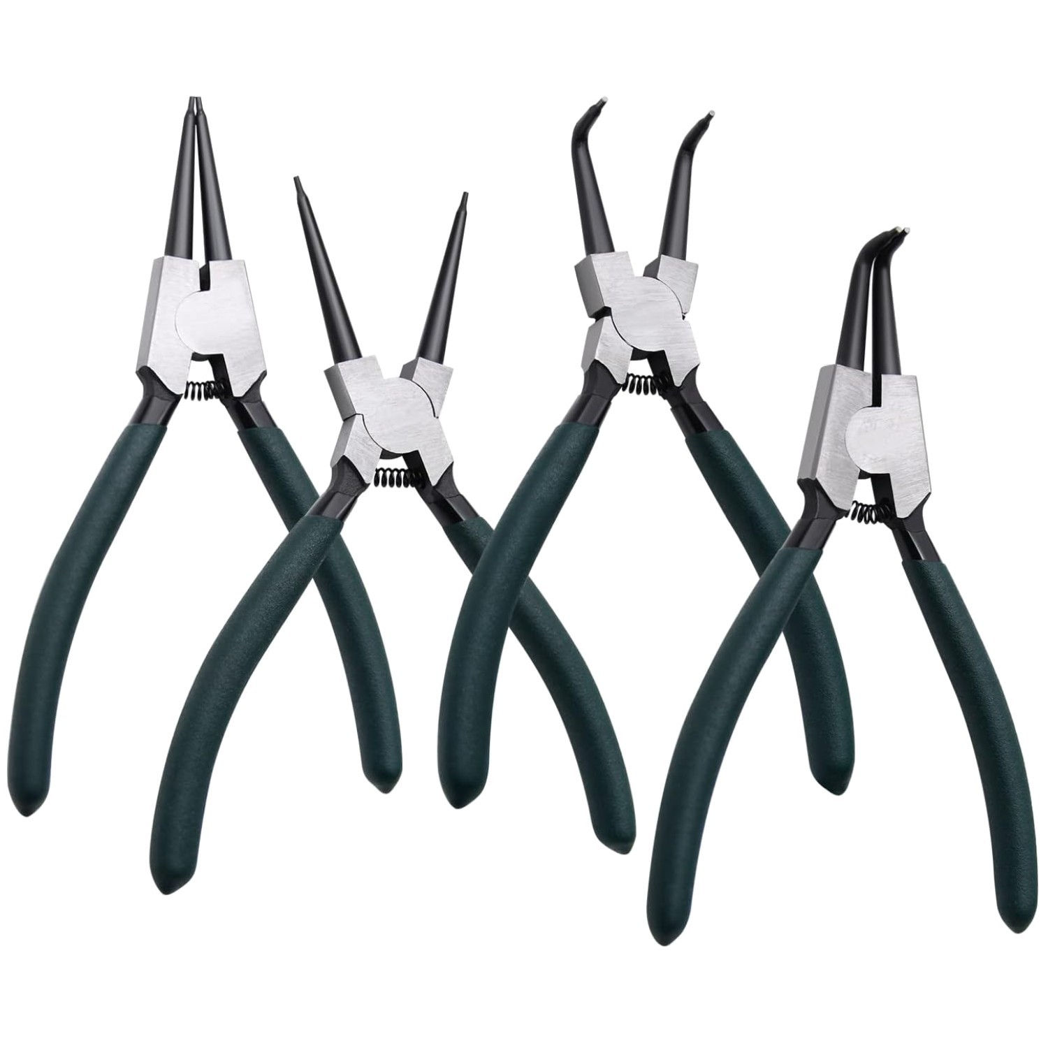 Heavy Duty 7″ Circlip Pliers Set, Straight/Bent Jaw