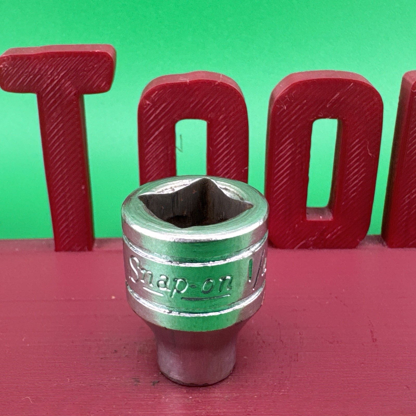 Snap On FS081 3/8″ Drive 6-Point SAE 1/4″ Shallow Chrome Socket 1