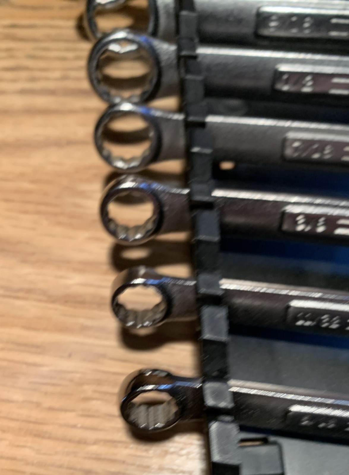 Vtg. Craftsman Combo Wrench Set 9 Pc. SAE VA 1/4-3/4 Hang. Holder Excellent USA
