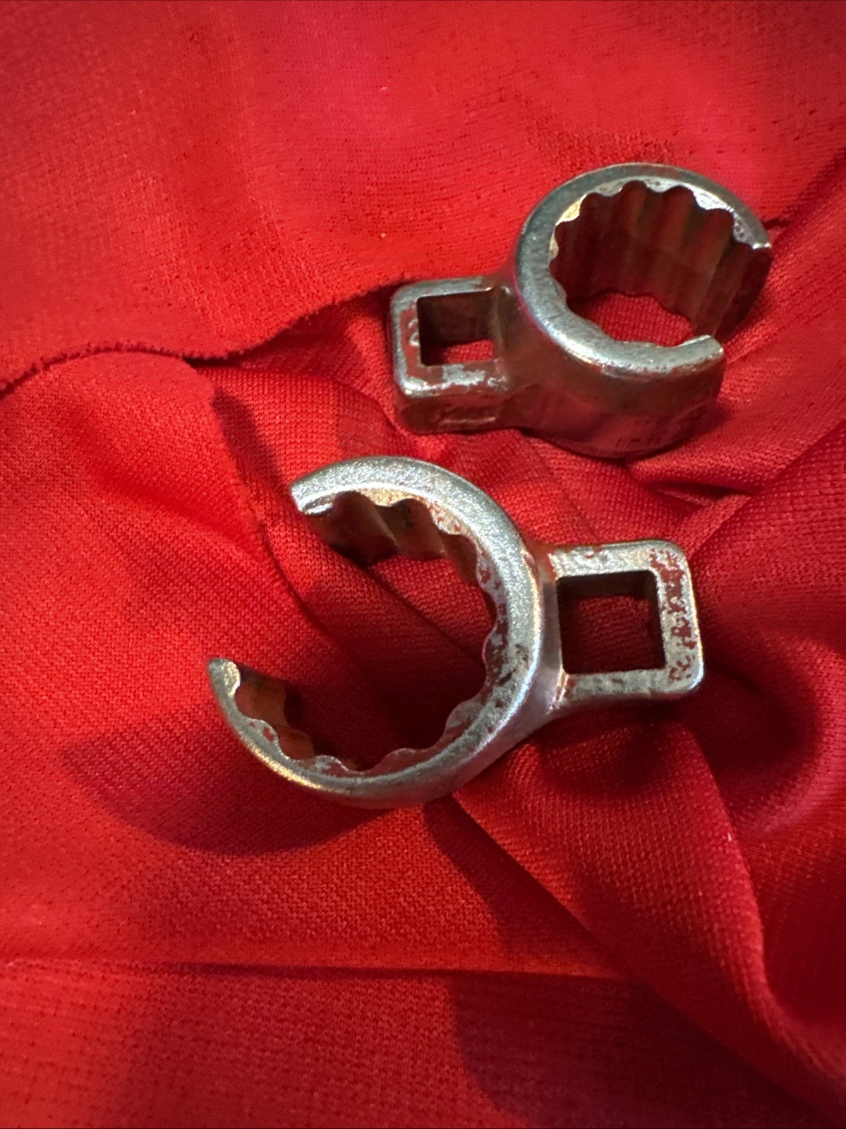 Lot Of 2 Bonney 3/8” Drive Flare Nut Crowfoot Drive Wrench 7/8 And 3/4