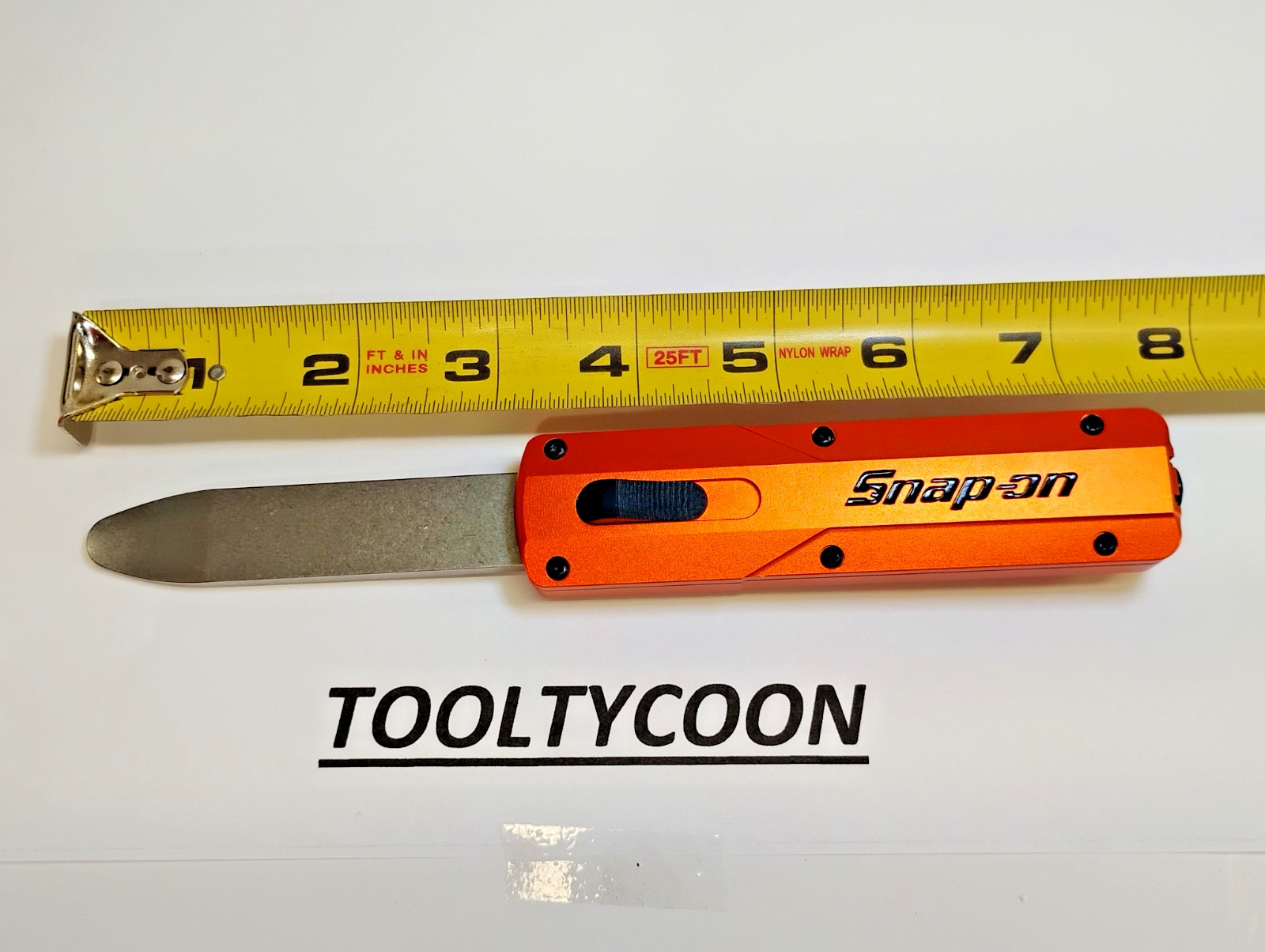 Snap-on Tools NEW ORANGE “OTF” Out The Front Retractable Panel Tool PBFT60O