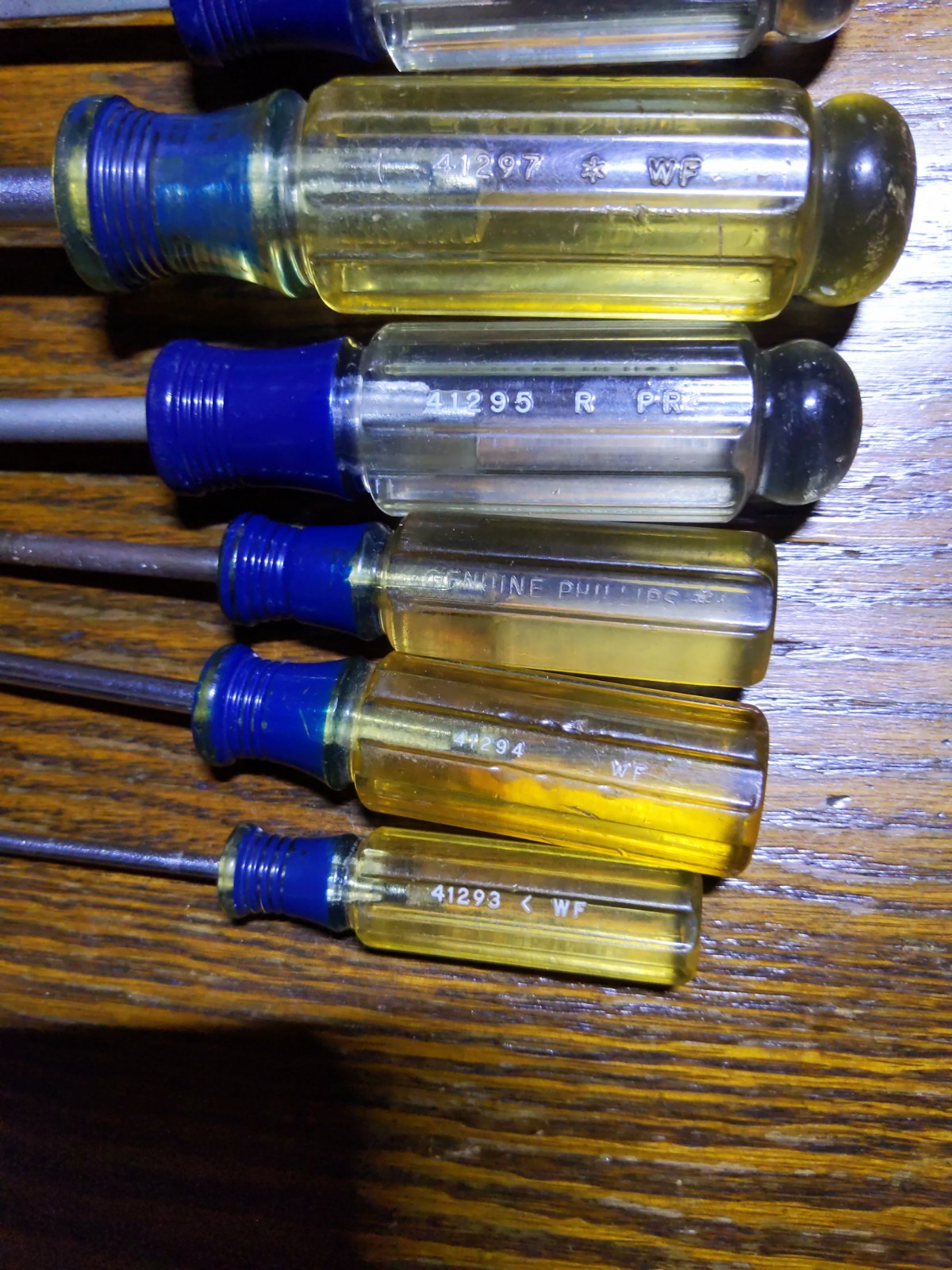 VTG CRAFTSMAN 9 PC SCREWDRIVER SET LOT Standard & PHILLIPS VARIOUS SIZES USA