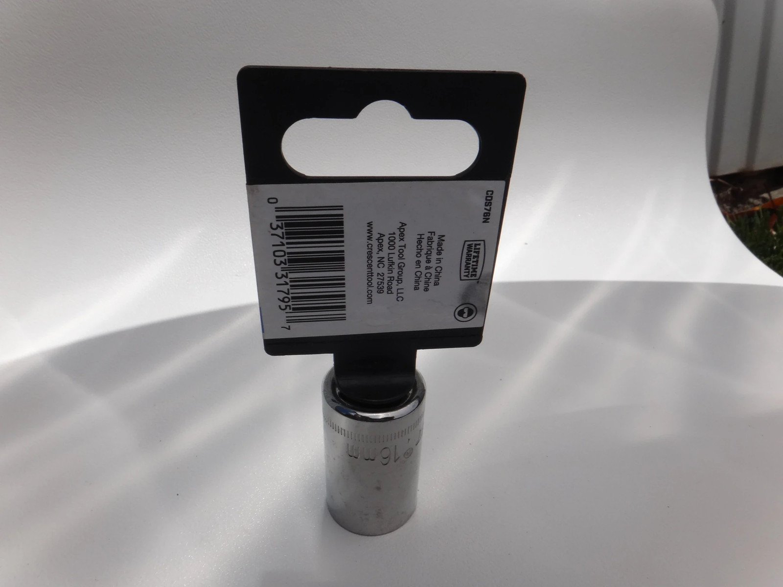 Crescent 16mm 12Point 0.5in Drive Socket CDS76N Chrome Plated Steel New