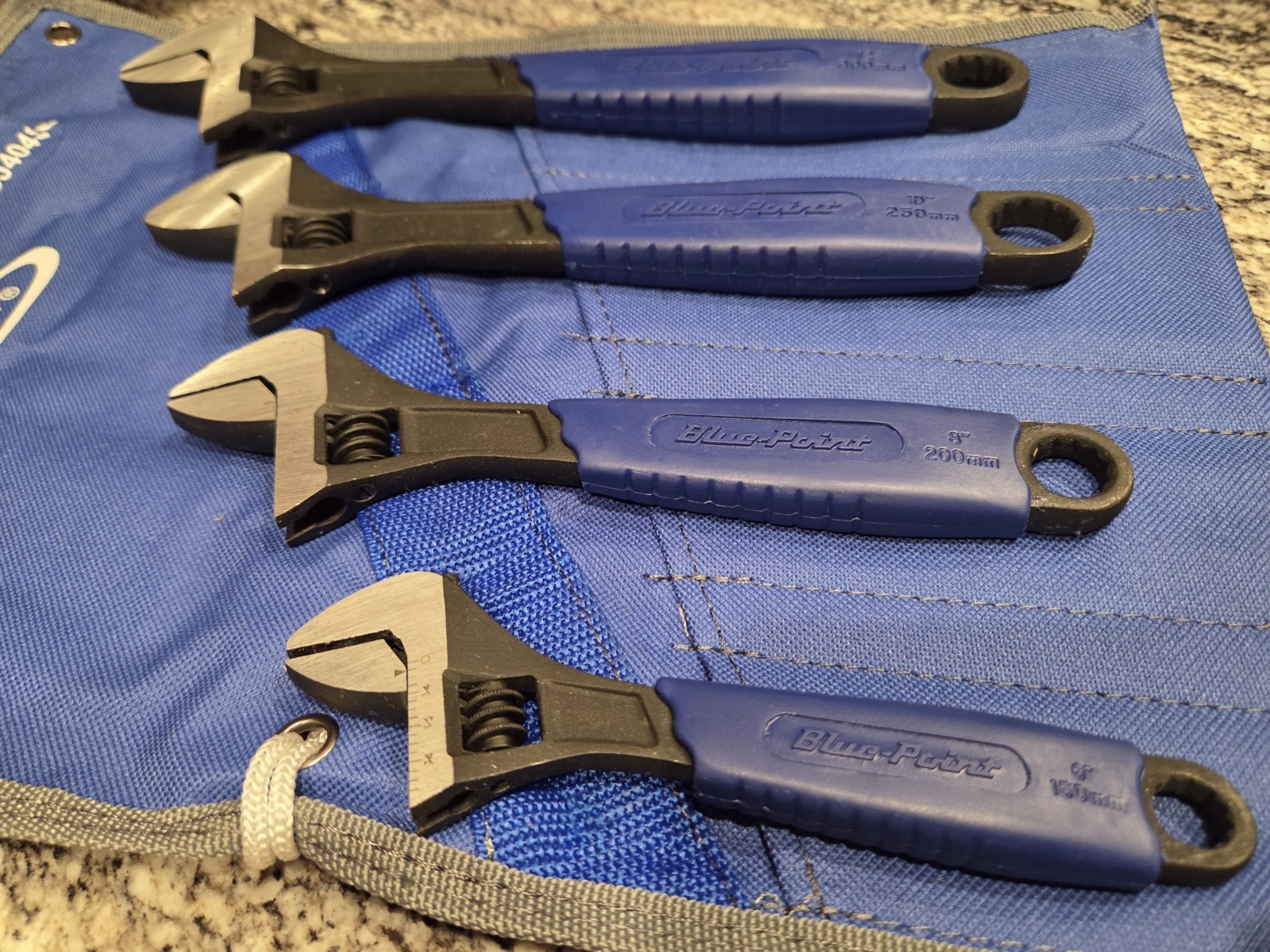 Blue Point By Snapon Tools 4 pc Soft Grip Adjustable Wrench Set (6-12″)