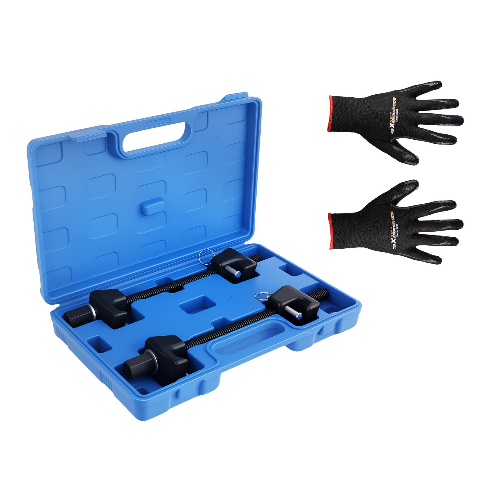 Coil Spring Compressor Tool Kit For MacPherson Struts Shocks W/Detent Pins