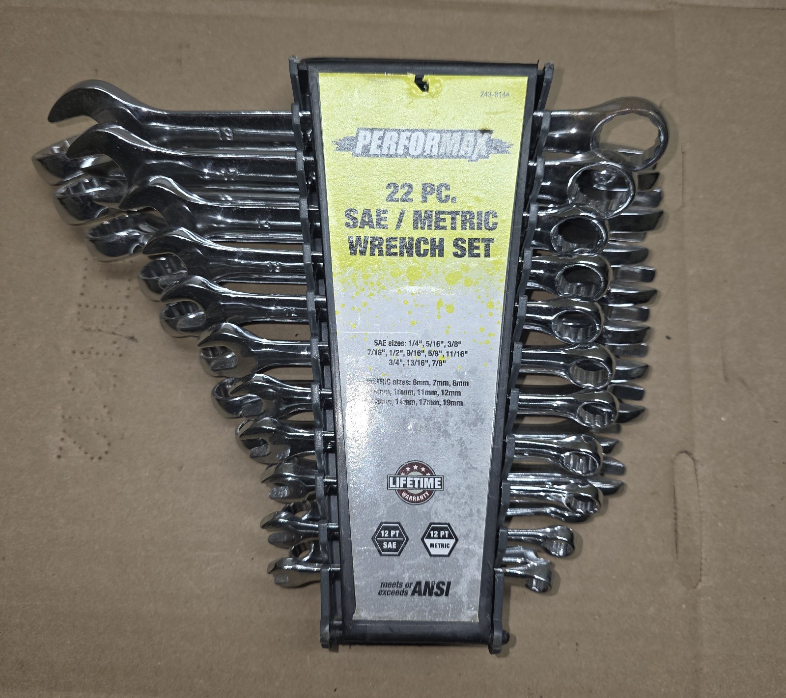 Complete Set of Performax SAE and Metric Wrench’s – Total of 22 Wrench’s