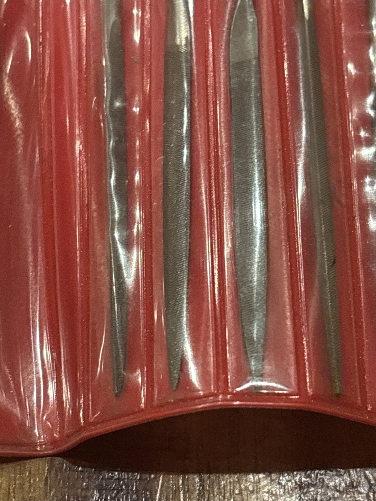 Snap-On 11pc Swiss Pattern Miniature File Set with 2 Handles Model HBFN120A