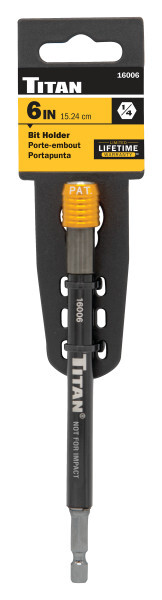 Titan 16006 6″ Quick Release Extension Extension 1/4-Inch Bit Holder – 6 inch