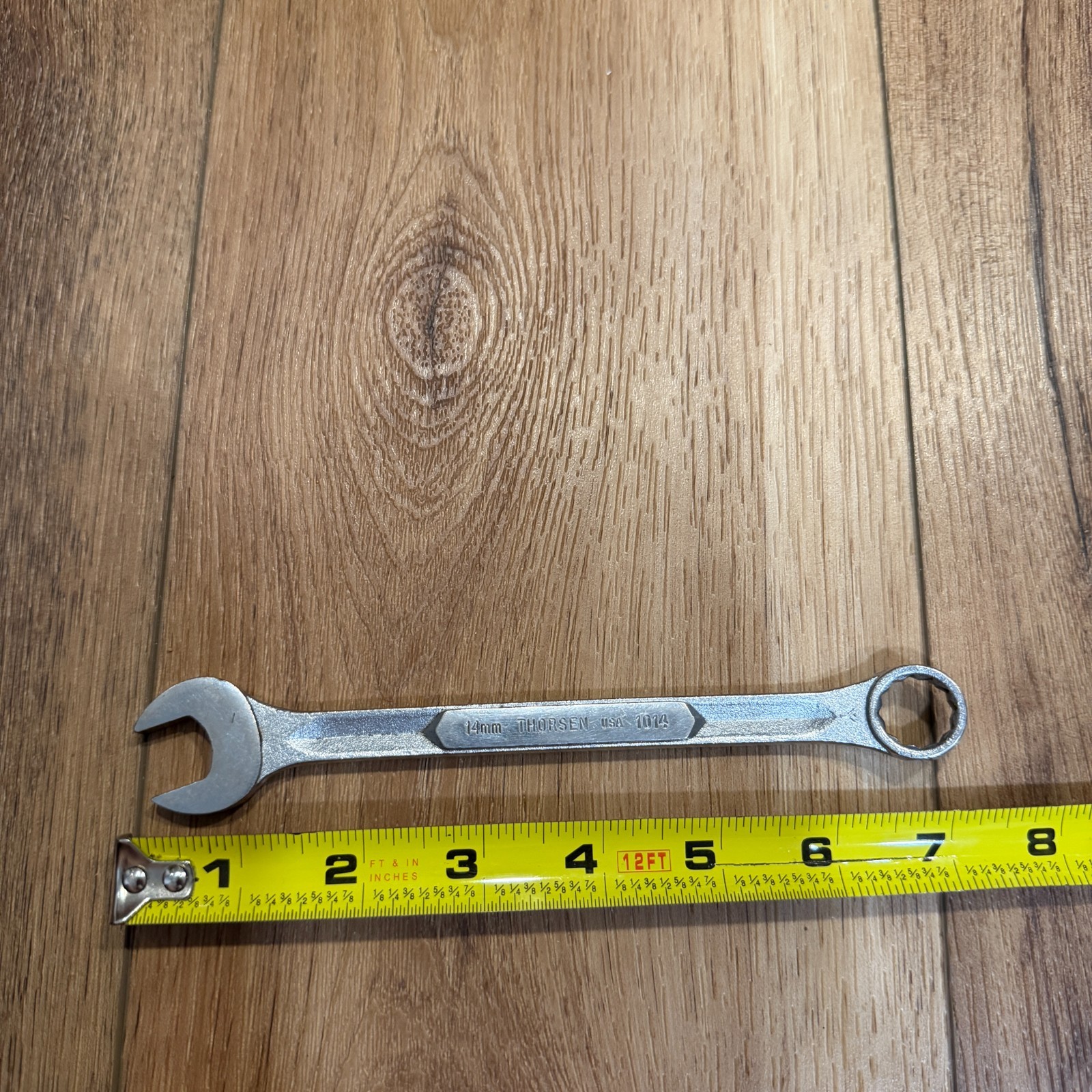 Thorsen 1014 Metric Combination Wrench 14mm 12pt 7.25″ Long Vintage Made In USA