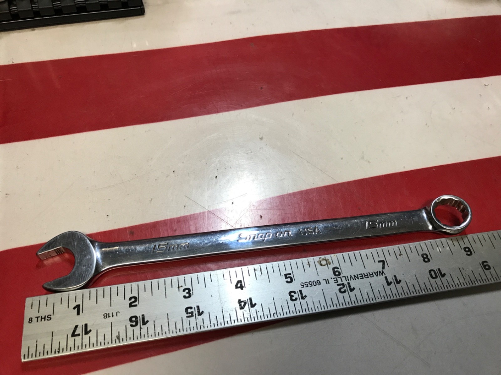 Snap on wrench 15mm flank drive plus SOEXM15 NICE 👍 FFF