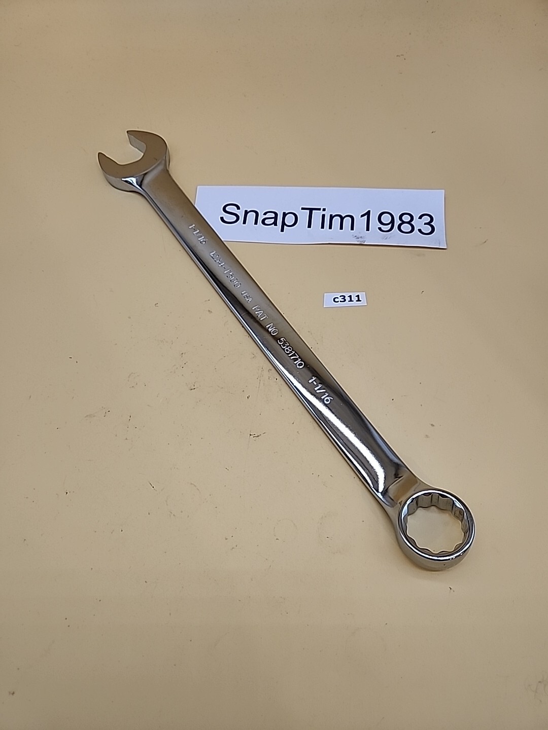 PROTO 15″ Anti-Slip 1 1/16″ 1234-T500 Combination Wrench USA