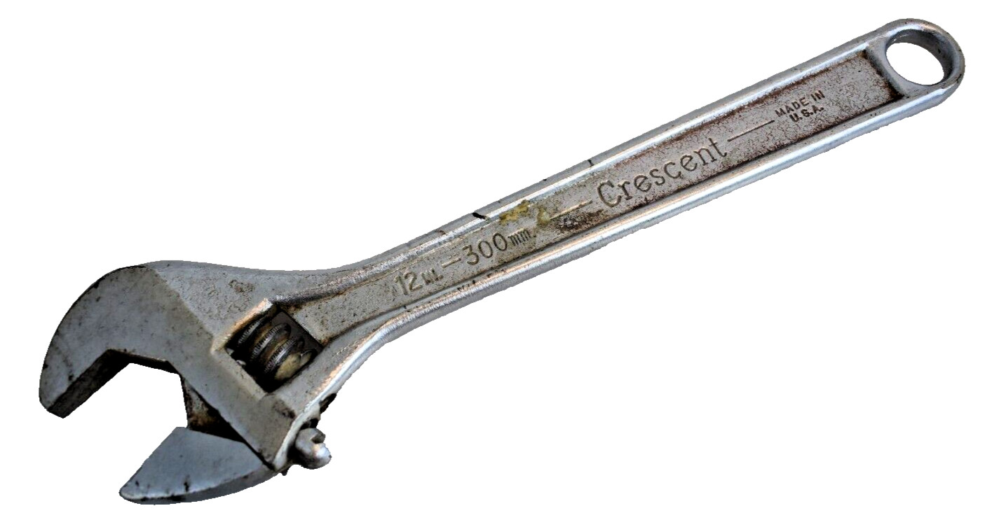 Crescent Tools 12″ 300mm Adjustable Wrench Forged in USA Chrome Finish