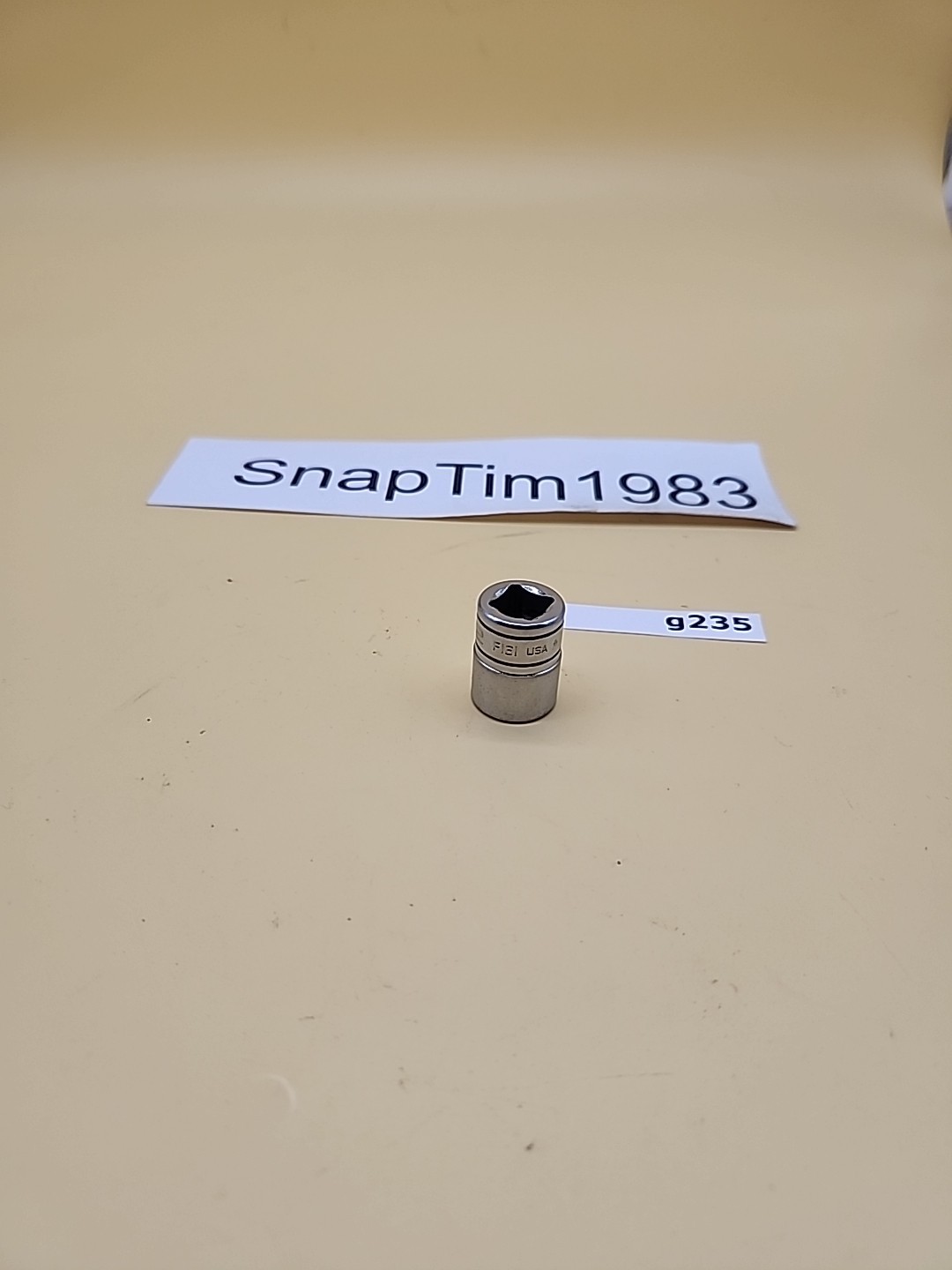 Snap-on Tools F161 1/2″ SAE Flank Drive Shallow Socket 3/8″ Dr 12 Pt USA