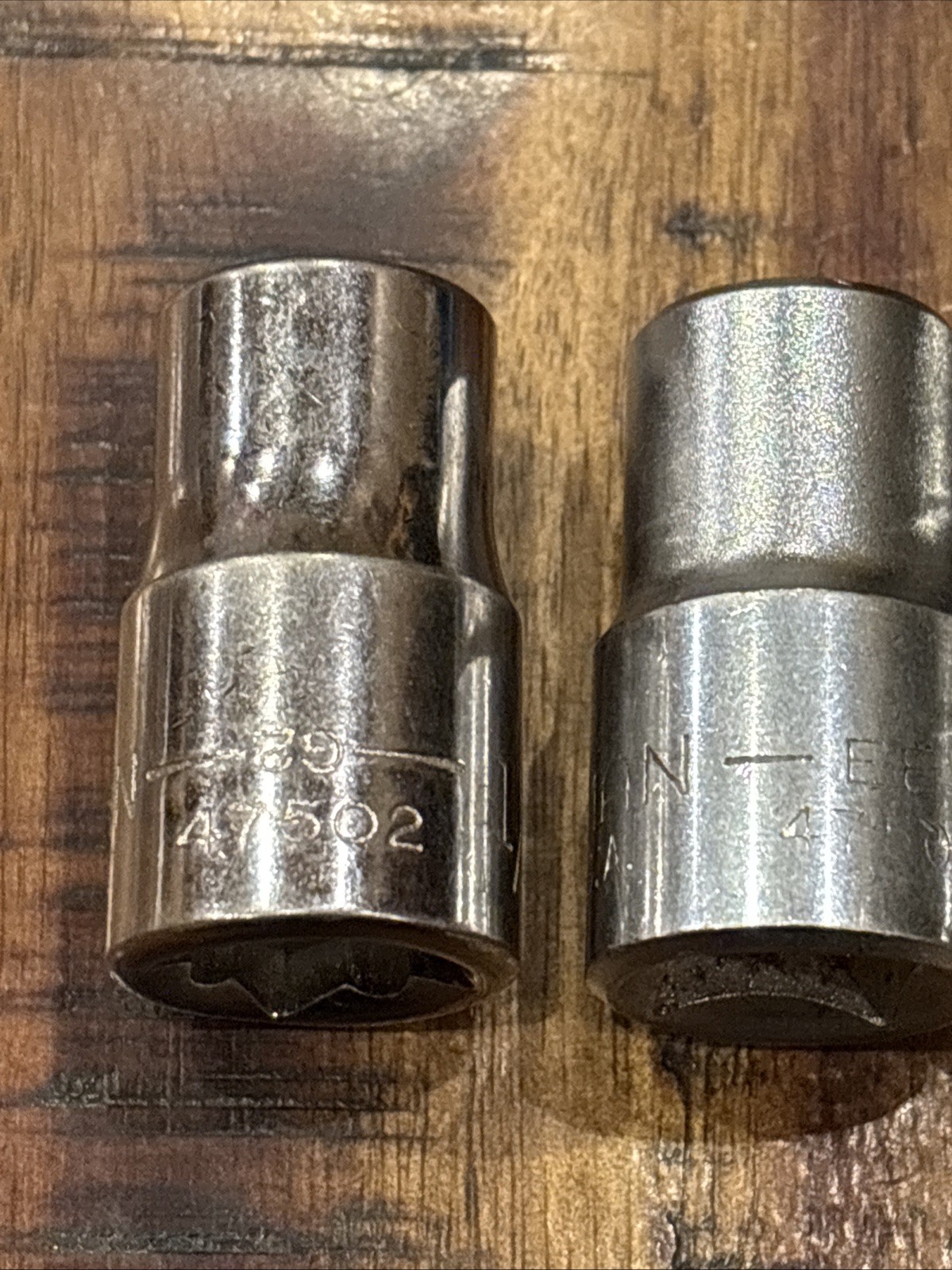 Craftsman 1/2” Shallow Sockets 8 Piece 1/2” Drive 6 Point & 12 Point USA SAE VGC
