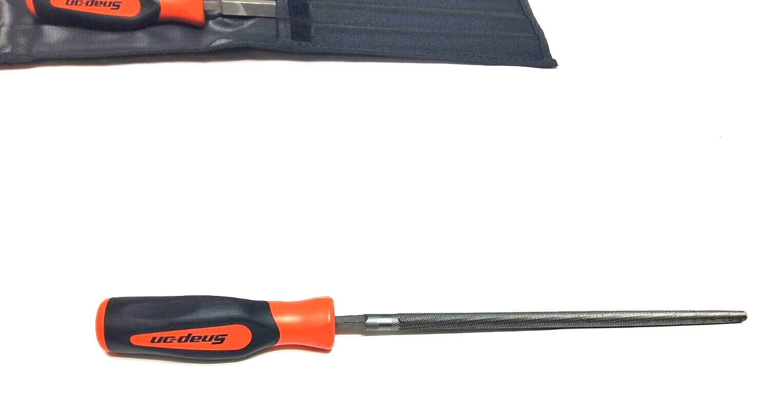 New Snap-on™ SGHBF600AO 4-piece Instinct Soft Grip Handle Mixed File Set Sealed