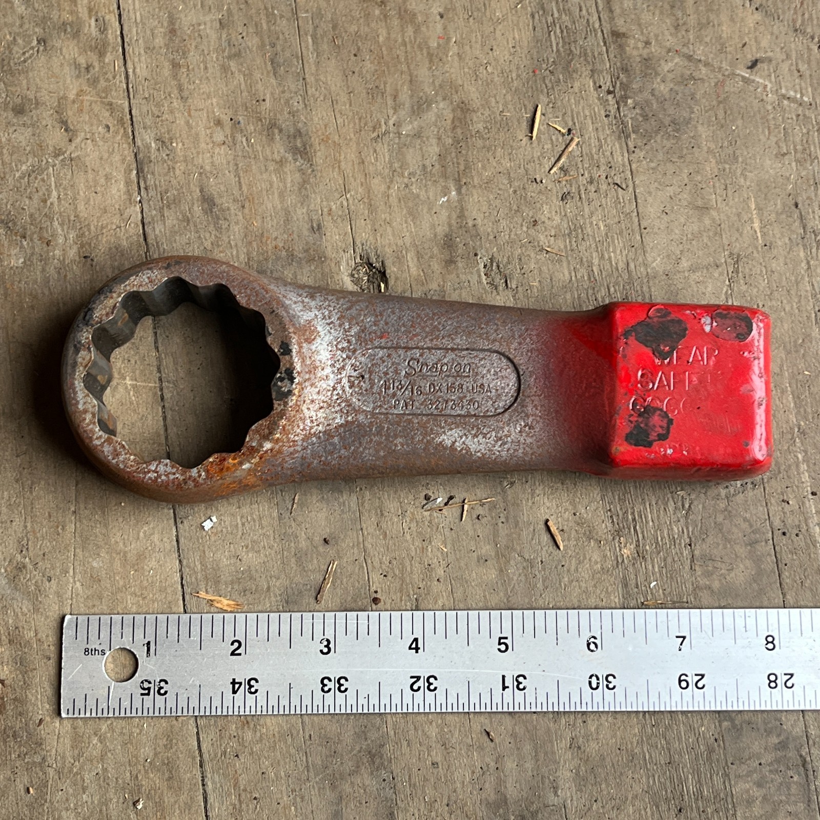 Snap-On Tools DX158 1-13/16″ Flat Striker Wrench Slugger Slugging Striking 12 pt