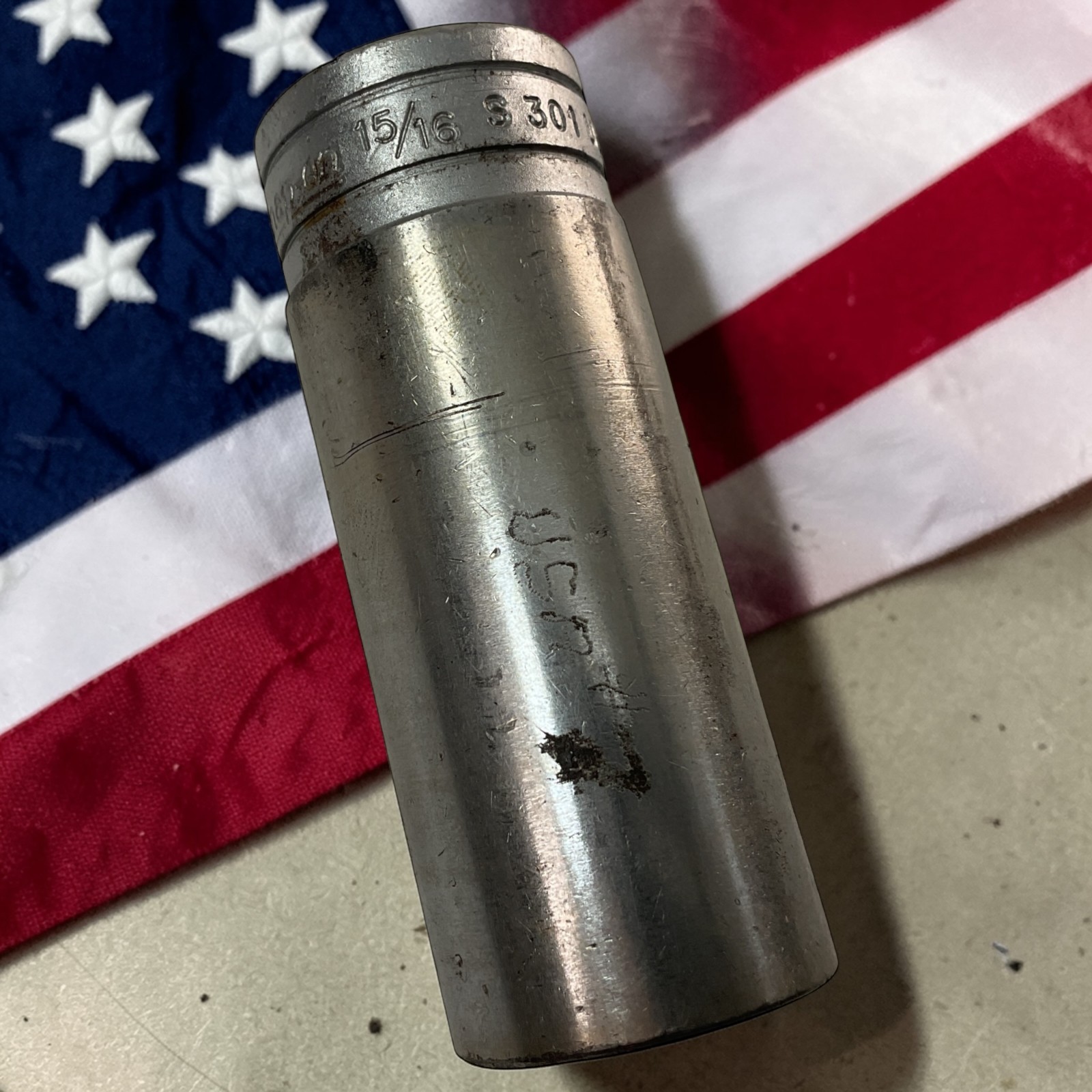 Snap-On Deep Socket 15/16″ S301 1/2″ Drive 12 Pt Chrome As Pictured Mechanic