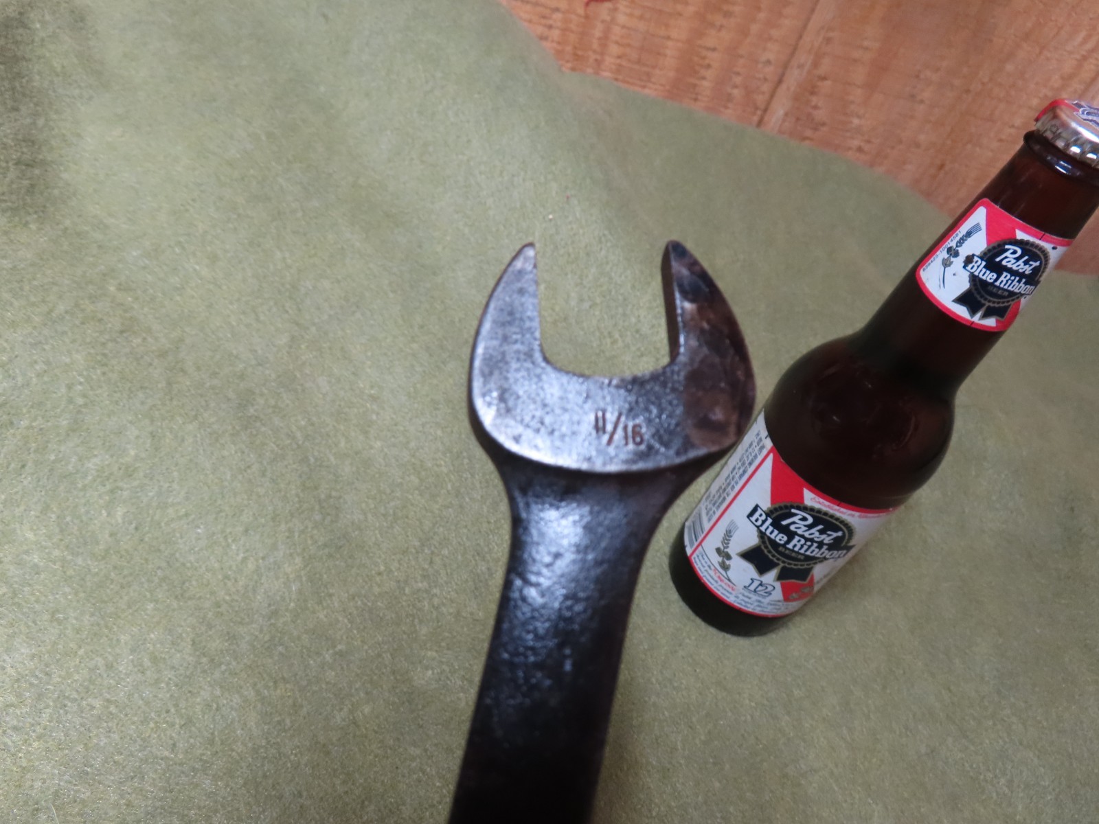 Vtg Snap-On GOEX-20,11/16″ Comb. Wrench,9-1/4″,1965 Black,USA~AVG+🤠SO7.10.26