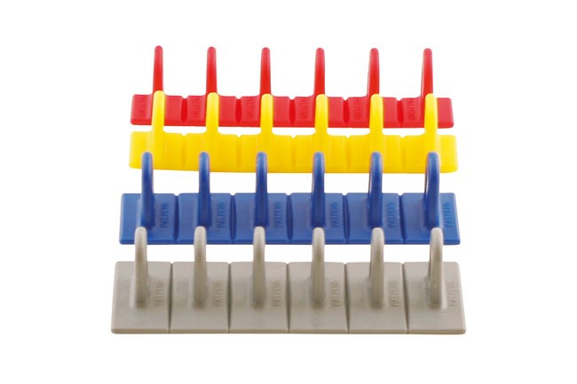 POWER-TEC 92356 Multipads 4 Pieces Rainbow Pack Blue Grey Red Yellow Glue Pull