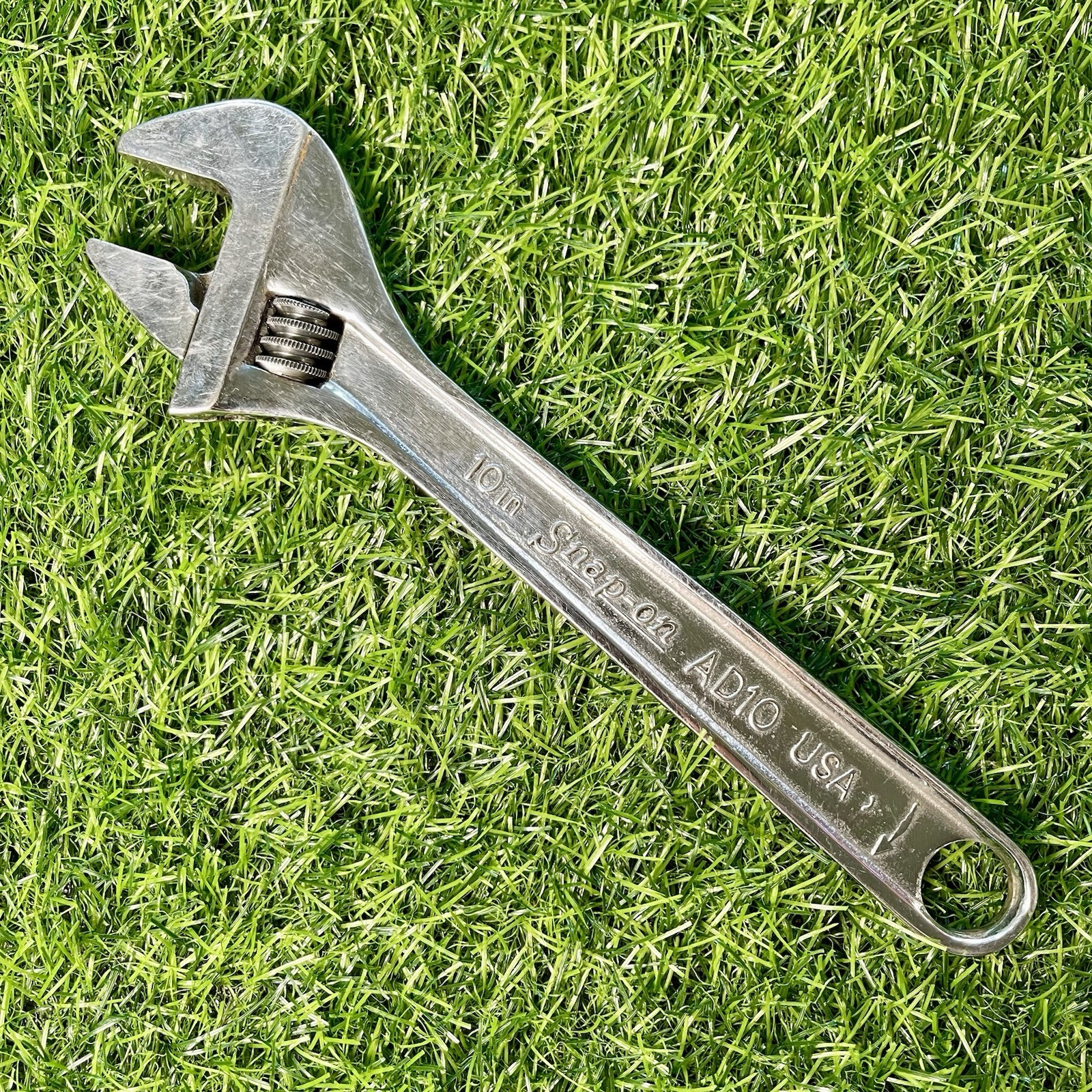 Snap On Tools AD10 10″ 250mm Chrome Adjustable Wrench Made in USA