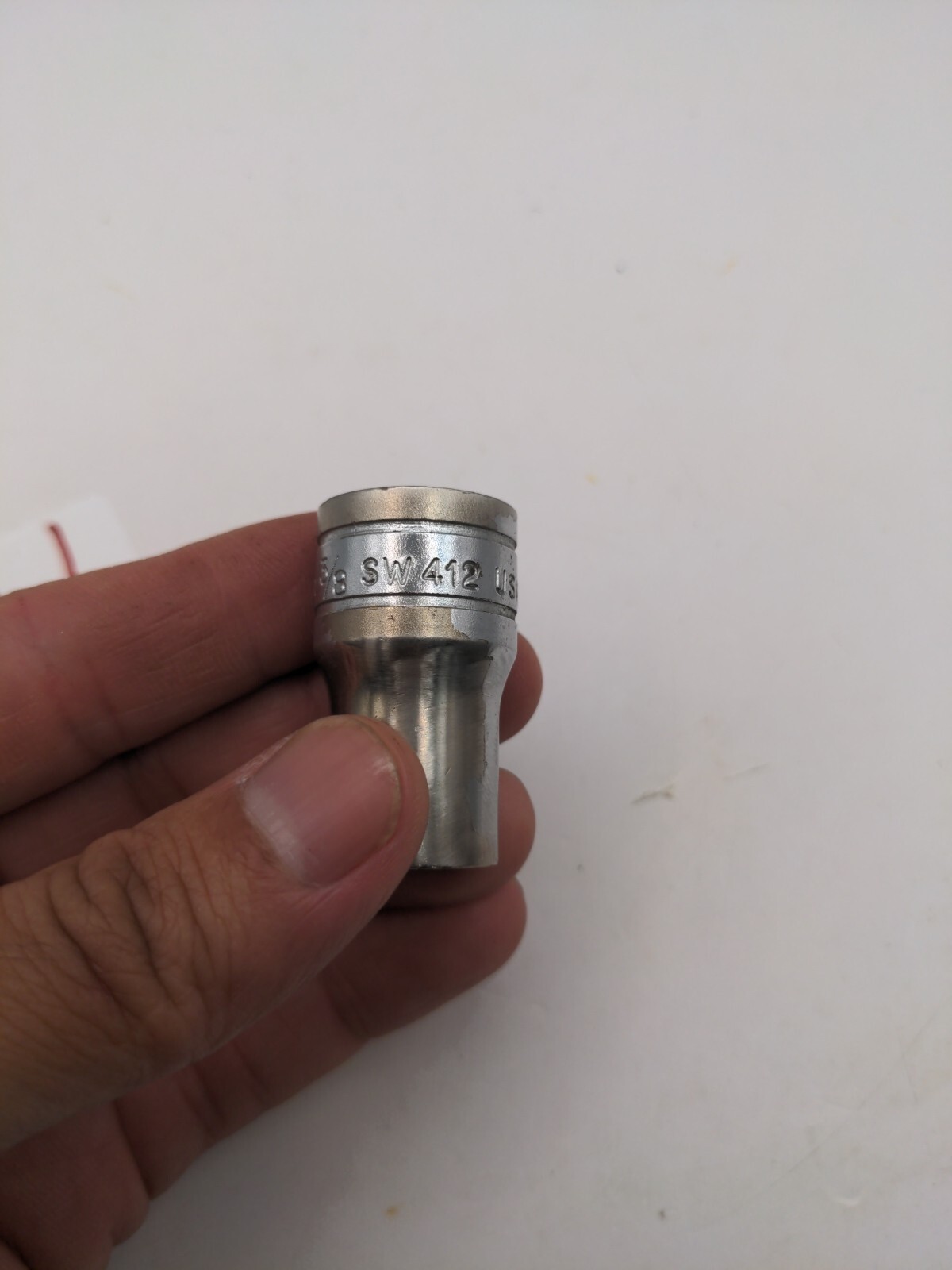Snap-On Tools 1/2 Drive 3/8” Inch Shallow Chrome 8 Point Socket SAE SW432 USA
