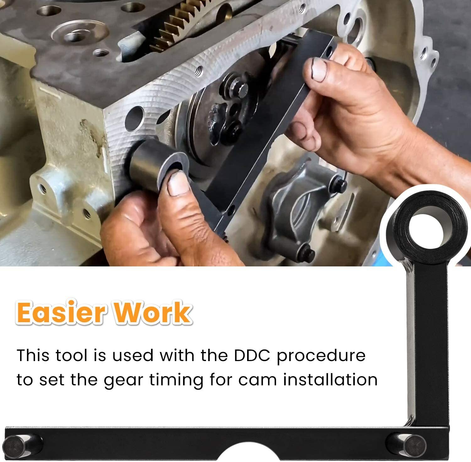 for Detroit Diesel DD13 DD15 Idler 3 Cantilever Gear Timing Tool J-47487