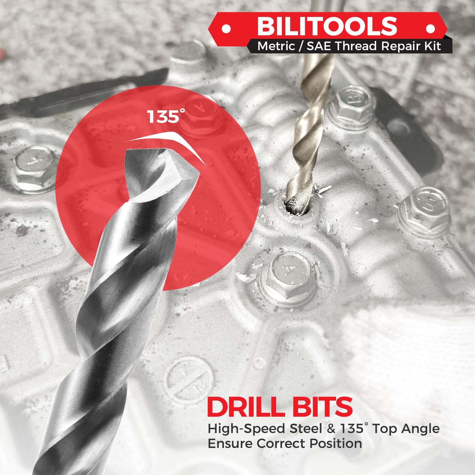 M7x1.0 Helicoil Thread Repair Kit Metric HSS Drill Heli Coil Rethread Tools