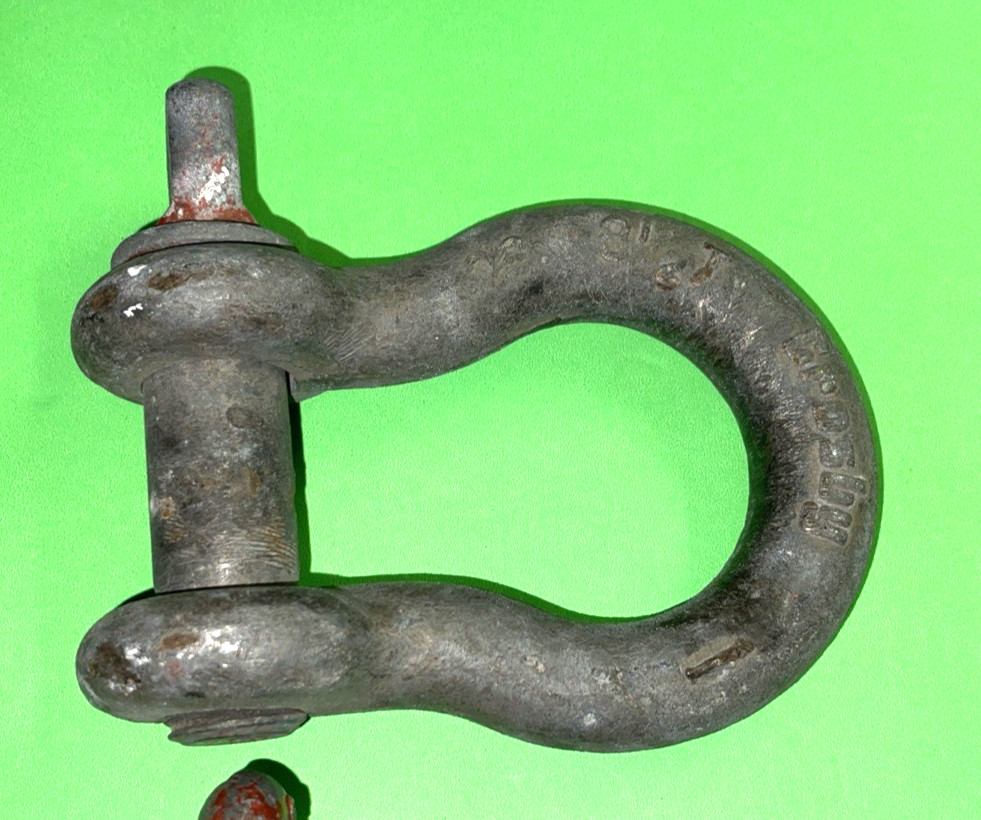 CROSBY & UNKNOWN TOOLS 3 ANCHOR SHACKLES SWL 6-1/2, 8-1/2, 12 TON