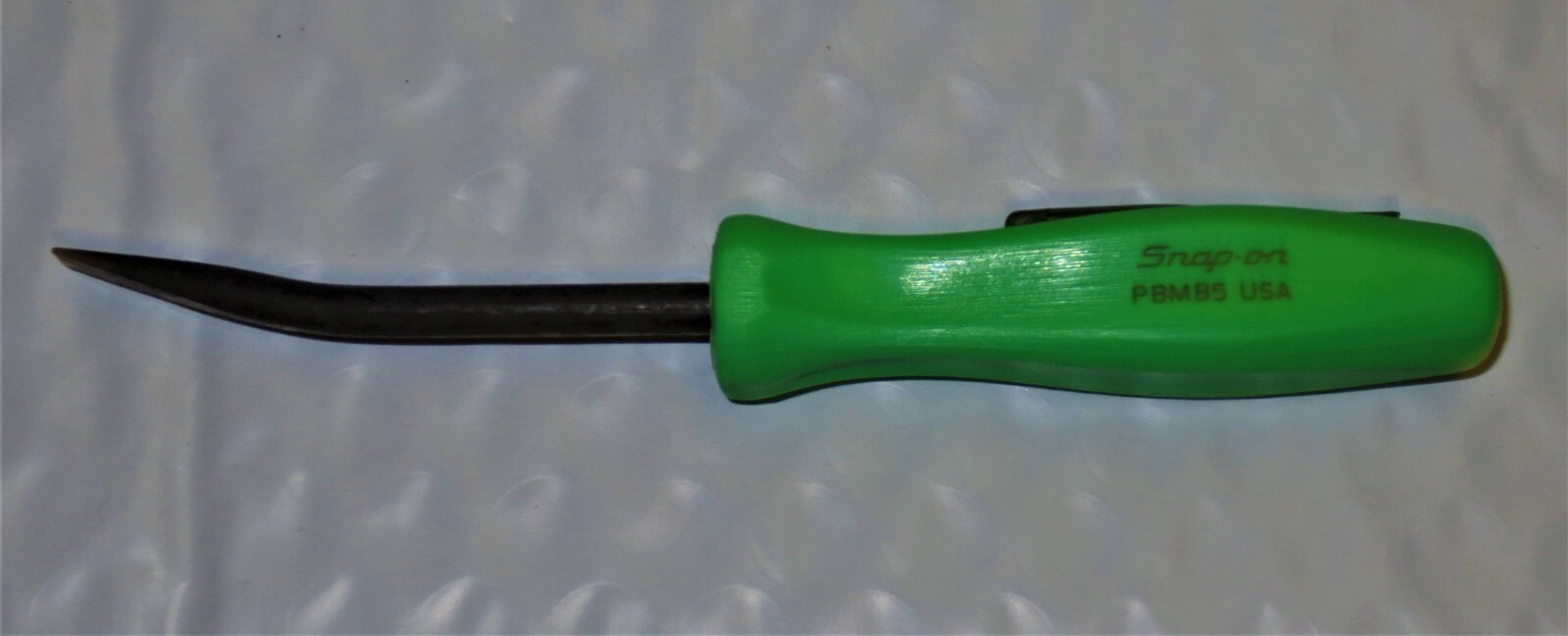 *NEW* Snap-On POCKET PRY BAR ANGLED BLADE – GREEN HARD HANDLE, PBMB5G BRAND NEW!