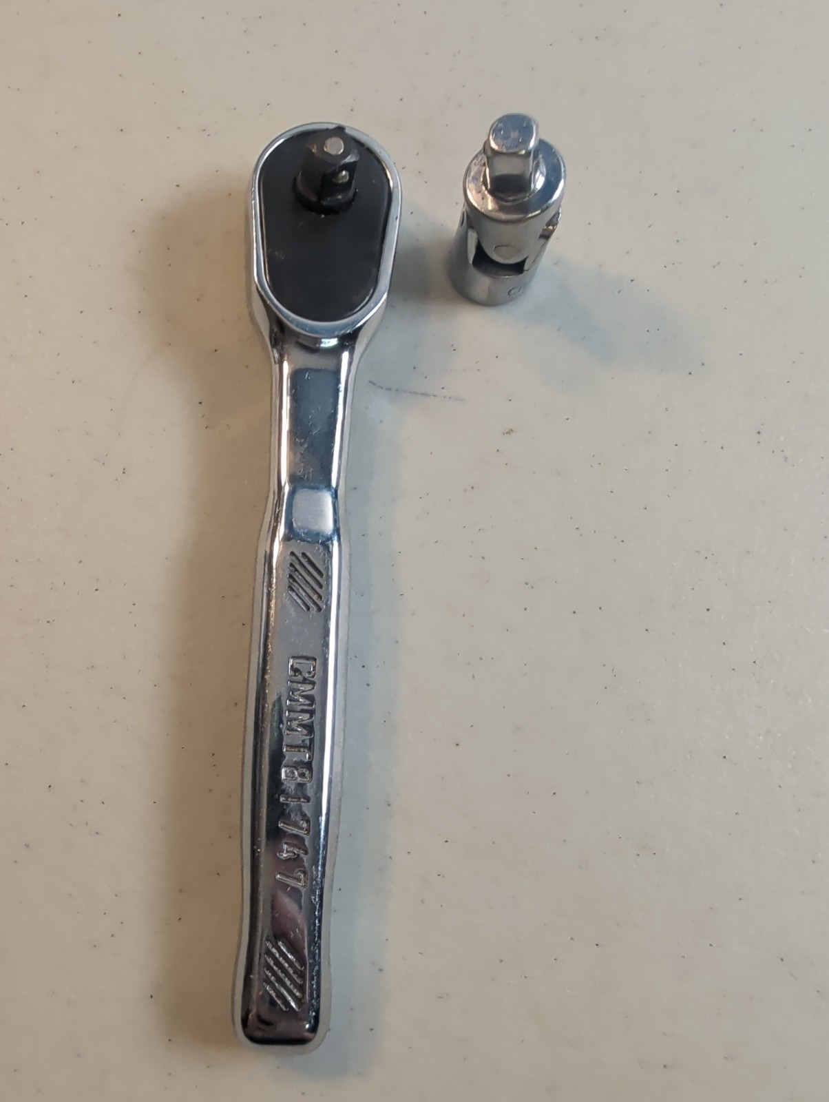Craftsman 1/4″ Quick Release Ratchet Polished Chrome CMMT81747 + Swivel Adapter