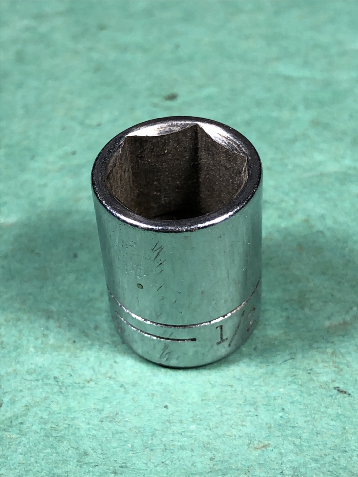 Vintage Craftsman | 1/2″ 6-Point 1/4″ Drive Socket | 43499 | -VV- Series | USA