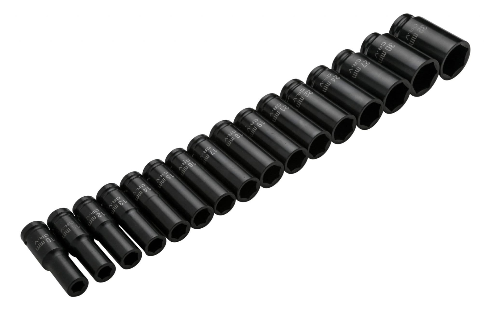 Blue Spot 01550 Tools Metric Deep Impact Sockets 10-32mm 16 Piece 1/2D