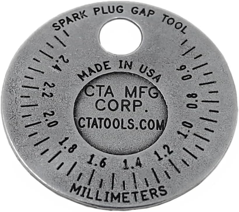 3235 Spark Plug Gapper: Coin-Style Spark Plug Gap Tool, 0.020″–0.100″ Measure…