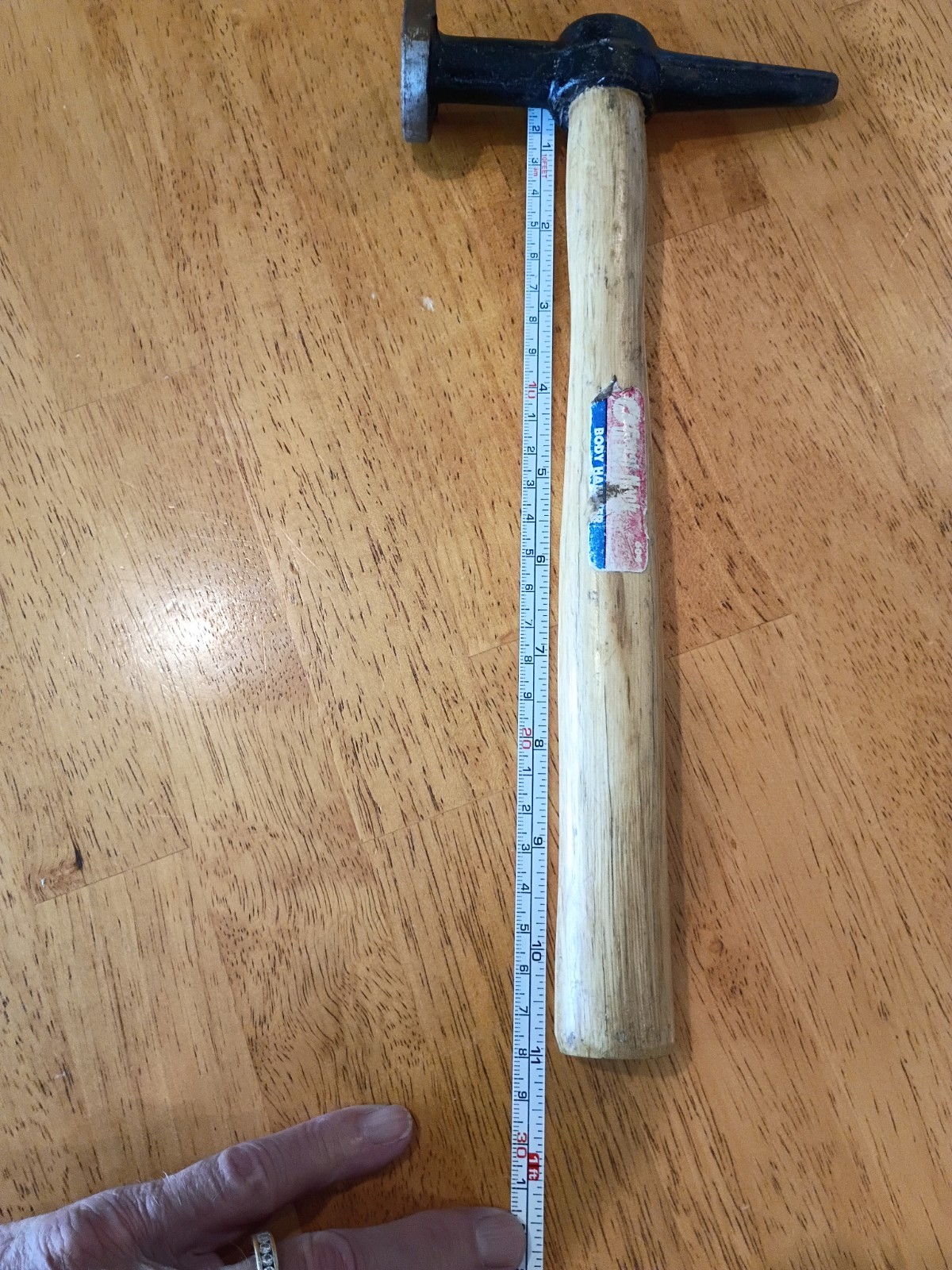 Auto Body Cross Chisel -Hammer Ding Round Head With Wooden Handle