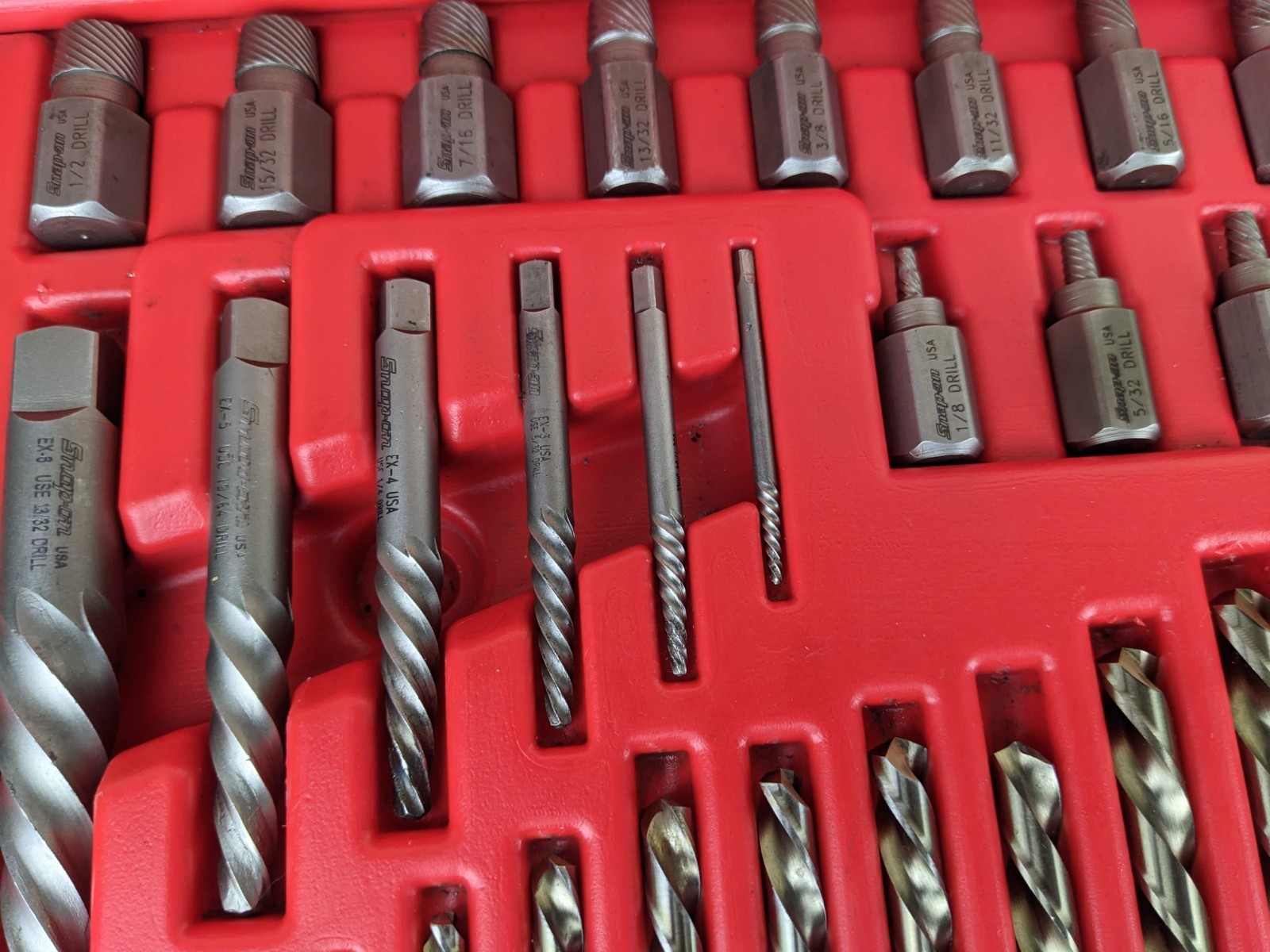 #bn708 Snap On Tools EXDMS48 48 Piece Master EXTRACTOR SET