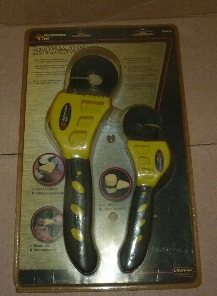 NEW Performance Tool W54059 2-Piece Strap Wrench Set
