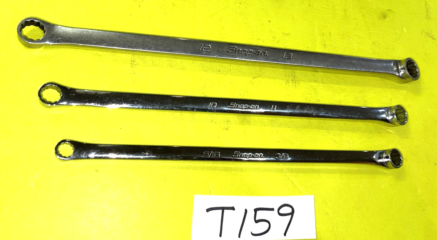 SNAP-ON TOOLS 3 PIECE SAE. & METRIC HIGH PERFORMANCE 15% OFFSET BOX WRENCHES