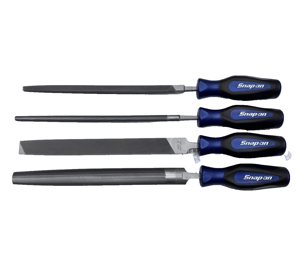 Snap-on Tools 4-Piece POWER BLUE Mixed File Set SGHBF600AMB PORTUGAL NEW