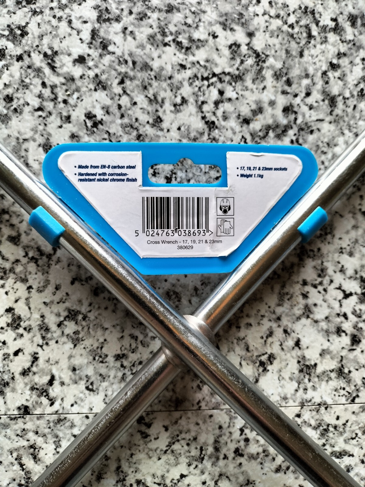 Silverline 380629 , 17mm 19mm 21mm & 23mm Cross Wrench
