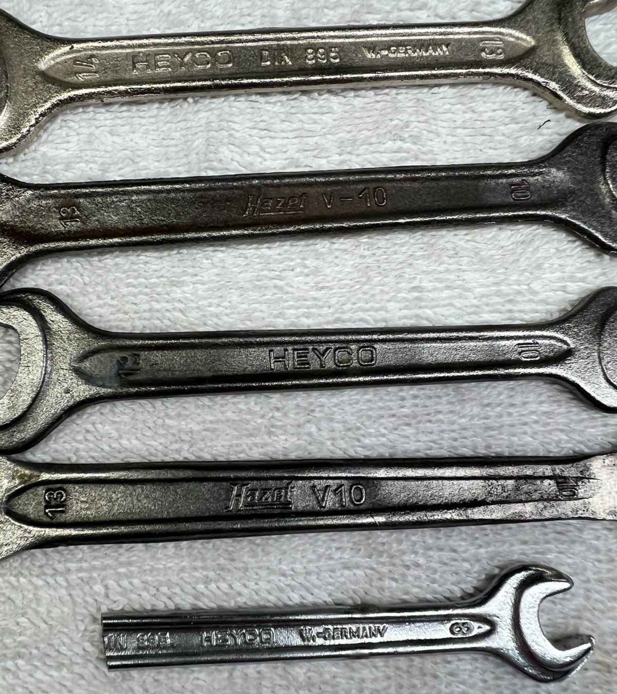 Heyco/Hazet wrenches Metric Multiple styles and sizes lot of 8.5