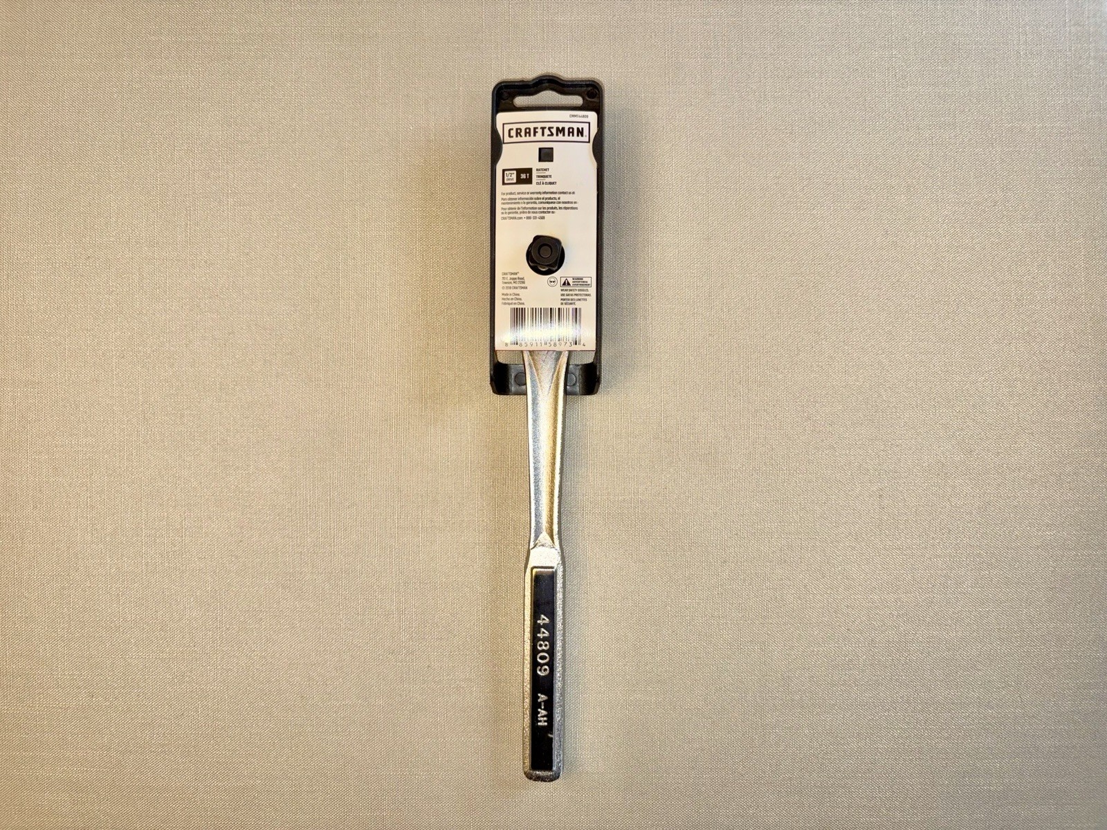 NEW – NOS Sears Craftsman USA 1/2” Drive Quick Release Ratchet 44809 On Hang Tag