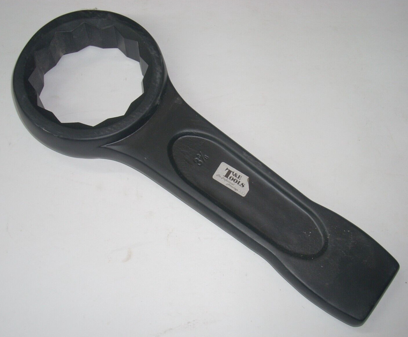 T&E Tool SW1108A Slogging Wrench Flat Ring 3 3/8″ Forged w High Grade Steel 14″